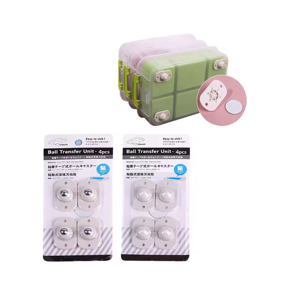 Miniatura 2 de RUEDAS UNIVERSAL GIRATORIAS x4pcs PN-673